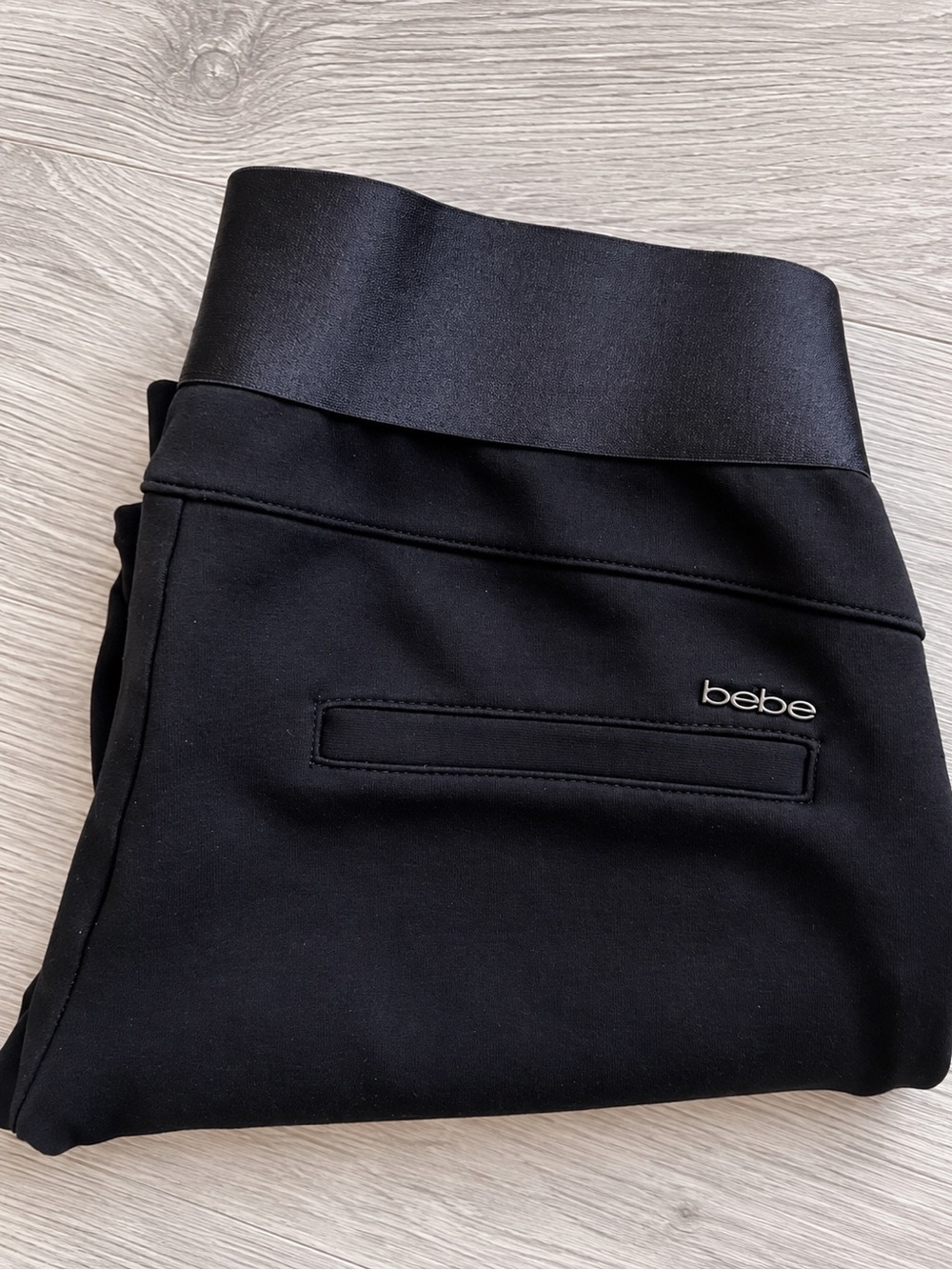 Bebe Stretch Black Leggings - Picture 3 of 4